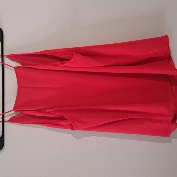 Euc red spaghetti strap The Loft top - Picture 7 of 8